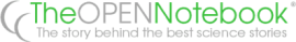 OPENNotebook logo - The story behind the best science stories